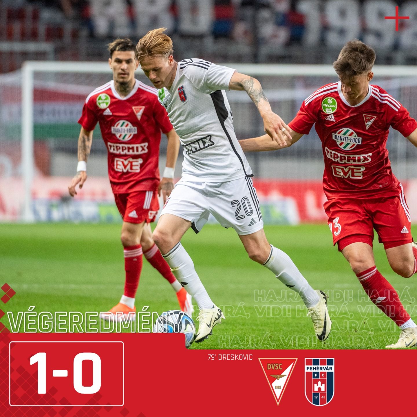 Pont nélkül maradt a Vidi Debrecenben - a Sóstón kell helytállni az utolsó fordulóban